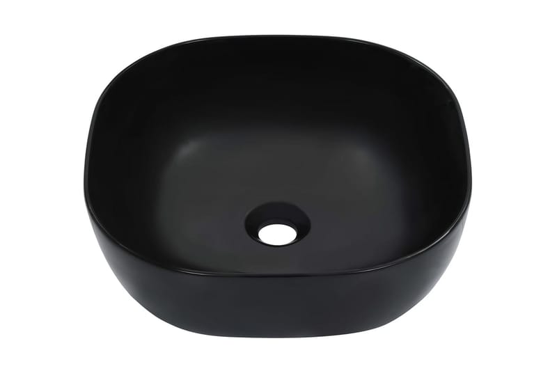 Vask 42,5x42,5x14,5 cm keramikk svart - Hus & oppussing - Kjøkken & bad - Baderom - Servant og håndvask - Enkel vask