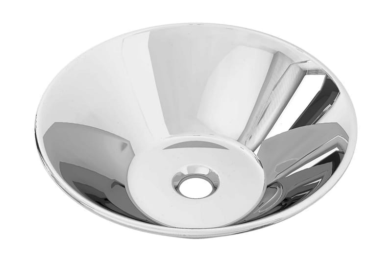 Vask 42x14 cm keramikk sølv - Hus & oppussing - Kjøkken & bad - Baderom - Servant og håndvask - Enkel vask