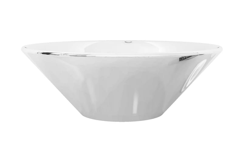 Vask 42x14 cm keramikk sølv - Enkel vask