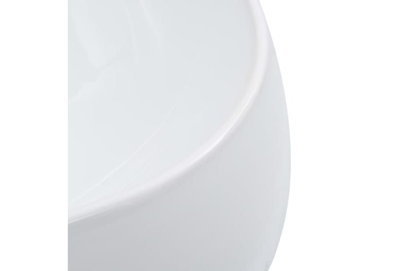 Vask 44,5x39,5x14,5 cm keramikk hvit - Enkel vask