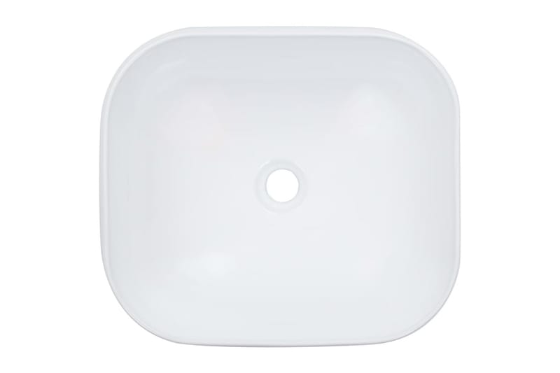 Vask 44,5x39,5x14,5 cm keramikk hvit - Hus & oppussing - Kjøkken & bad - Baderom - Servant og håndvask - Enkel vask