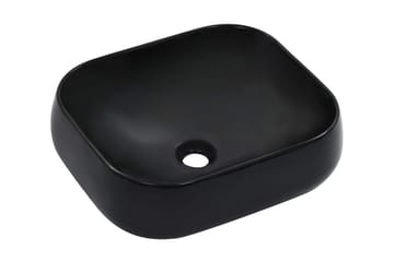 Vask 44,5x39,5x14,5 cm keramikk svart - Hus & oppussing - Kjøkken & bad - Baderom - Servant og håndvask - Enkel vask