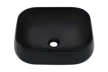 Vask 44,5x39,5x14,5 cm keramikk svart - Hus & oppussing - Kjøkken & bad - Baderom - Servant og håndvask - Enkel vask