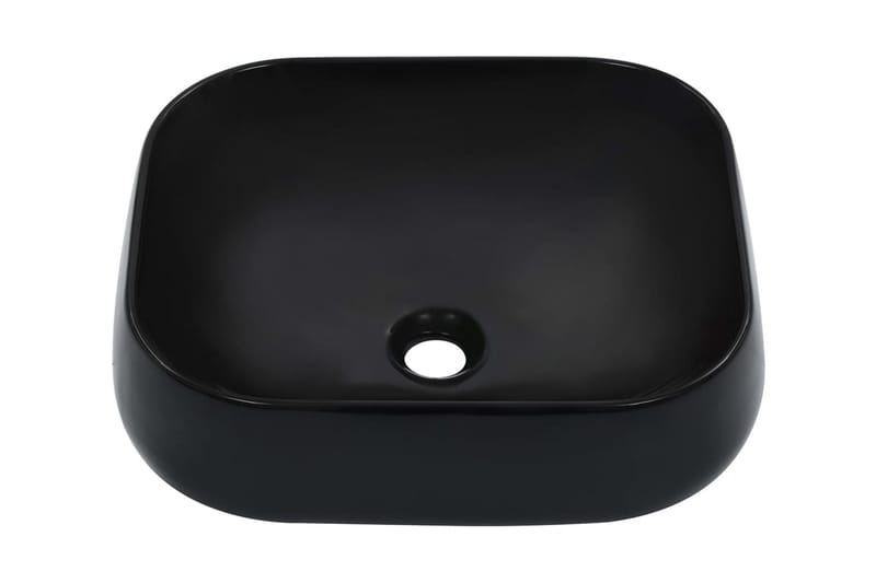 Vask 44,5x39,5x14,5 cm keramikk svart - Hus & oppussing - Kjøkken & bad - Baderom - Servant og håndvask - Enkel vask