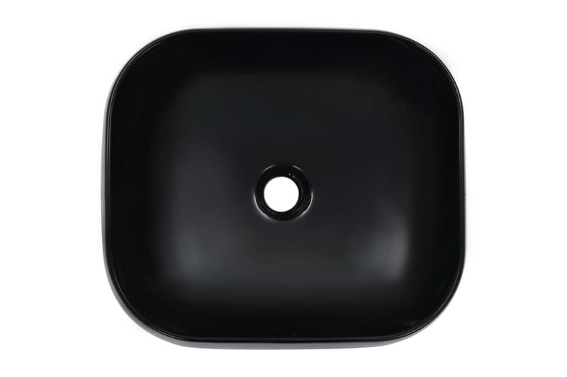 Vask 44,5x39,5x14,5 cm keramikk svart - Hus & oppussing - Kjøkken & bad - Baderom - Servant og håndvask - Enkel vask