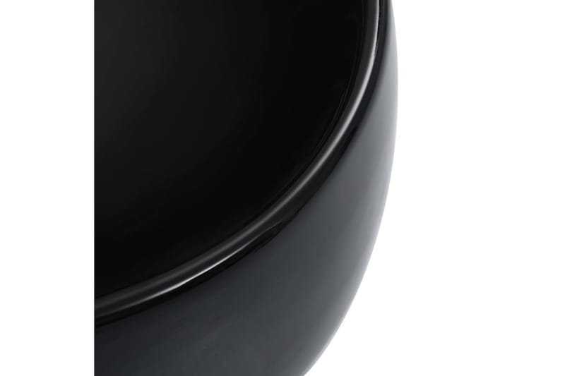 Vask 44,5x39,5x14,5 cm keramikk svart - Enkel vask