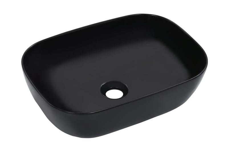 Vask 45,5x32x13 cm keramikk svart - Hus & oppussing - Kjøkken & bad - Baderom - Servant og håndvask - Enkel vask
