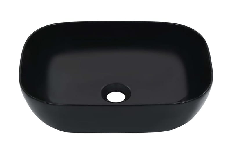 Vask 45,5x32x13 cm keramikk svart - Hus & oppussing - Kjøkken & bad - Baderom - Servant og håndvask - Enkel vask