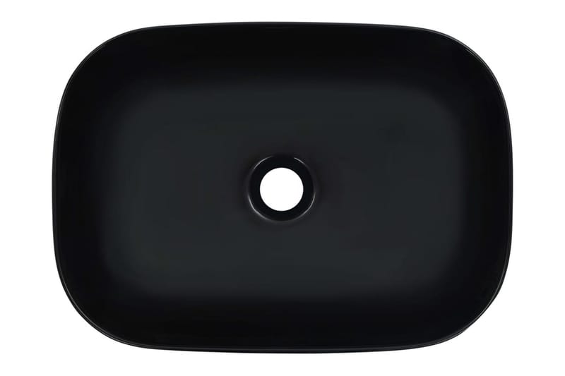 Vask 45,5x32x13 cm keramikk svart - Hus & oppussing - Kjøkken & bad - Baderom - Servant og håndvask - Enkel vask