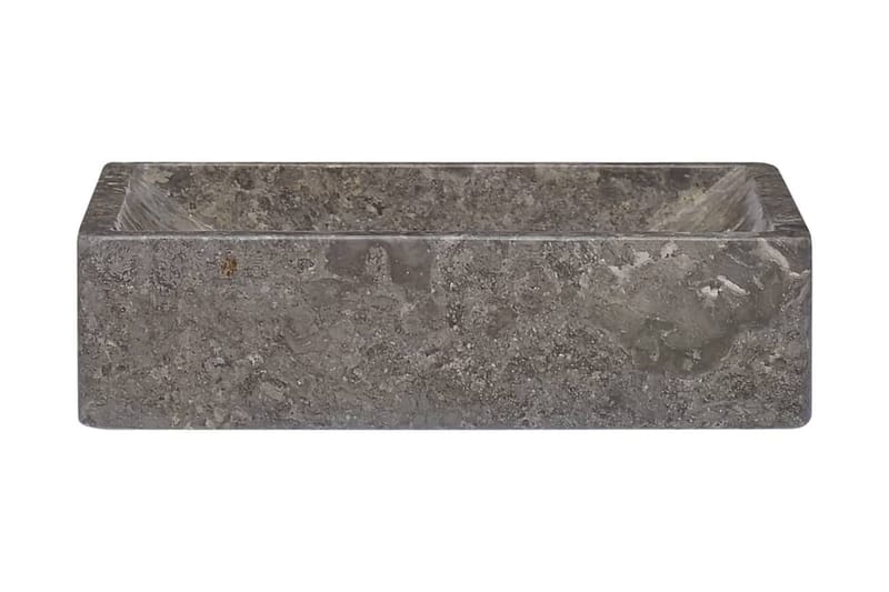 Vask 45x30x12 cm marmor grå - Grå - Hus & oppussing - Kjøkken & bad - Baderom - Servant og håndvask - Enkel vask