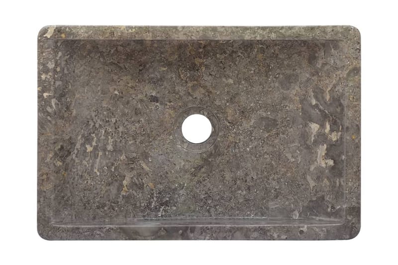 Vask 45x30x12 cm marmor grå - Grå - Hus & oppussing - Kjøkken & bad - Baderom - Servant og håndvask - Enkel vask