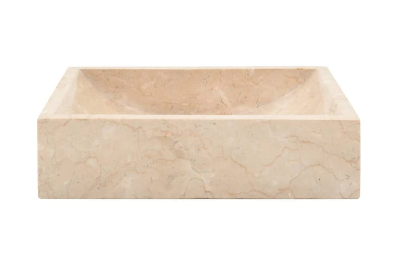 Vask 45x30x12 cm marmor krem - Hus & oppussing - Kjøkken & bad - Baderom - Servant og håndvask - Enkel vask