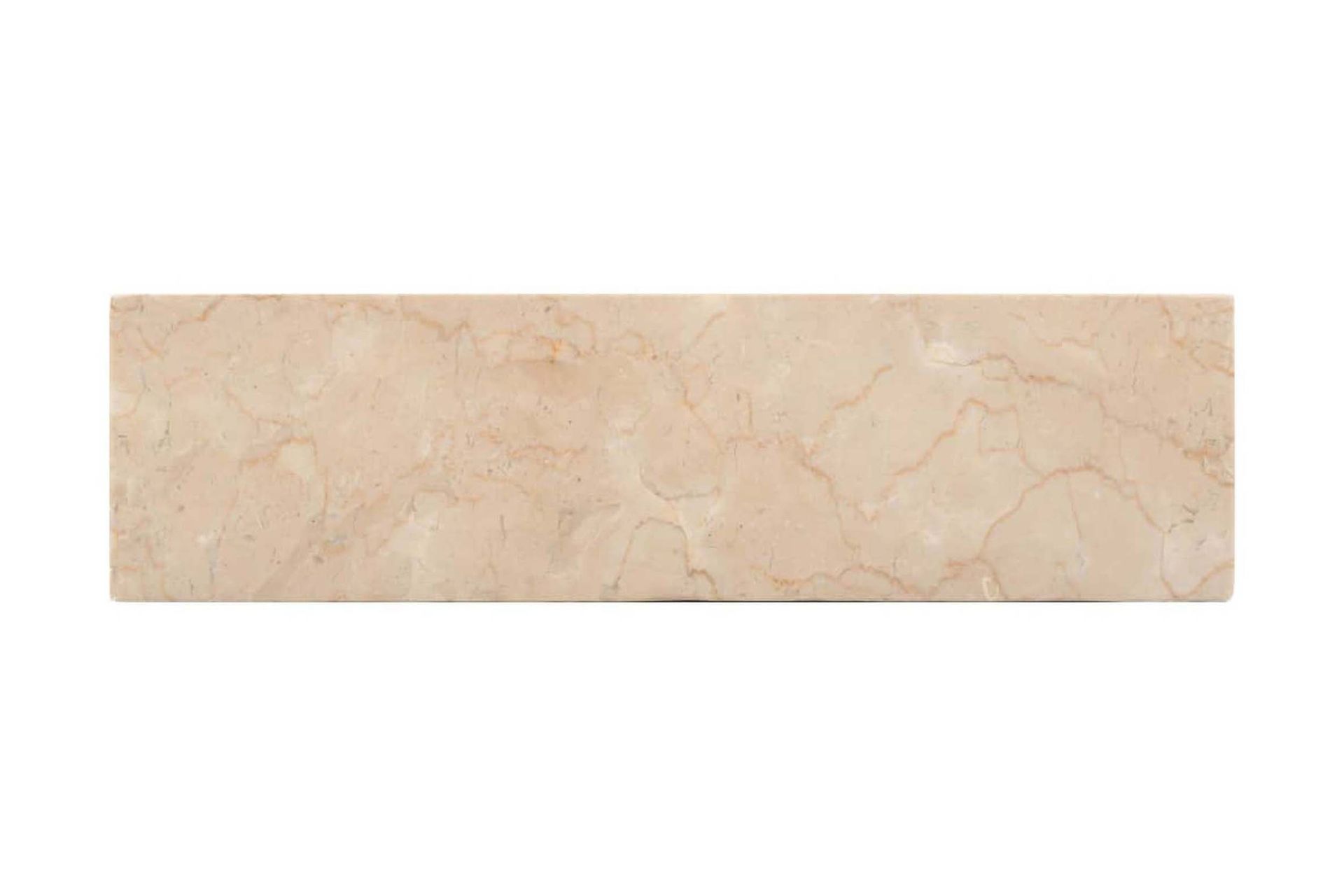Vask 45x30x12 cm marmor krem - Hus & oppussing - Kjøkken & bad - Baderom - Servant og håndvask - Enkel vask