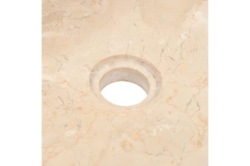 Vask 45x30x12 cm marmor krem - Enkel vask