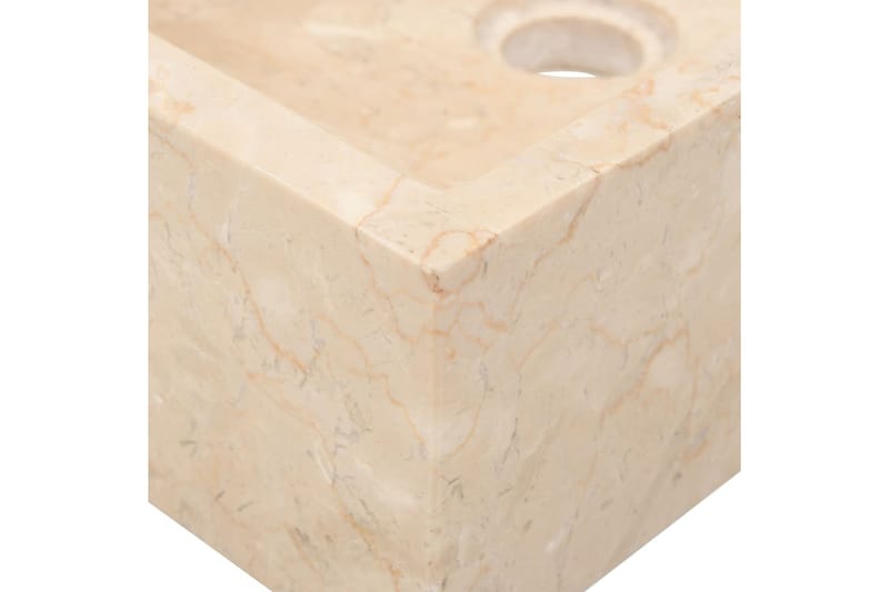 Vask 45x30x12 cm marmor krem - Hus & oppussing - Kjøkken & bad - Baderom - Servant og håndvask - Enkel vask