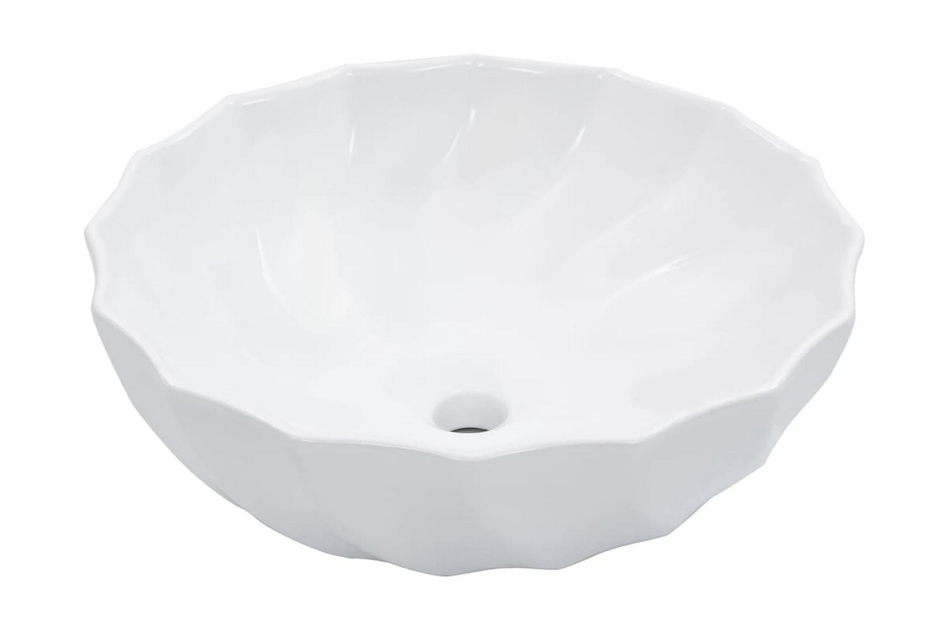 Vask 46x17 cm keramikk hvit - Hus & oppussing - Kjøkken & bad - Baderom - Servant og håndvask - Enkel vask