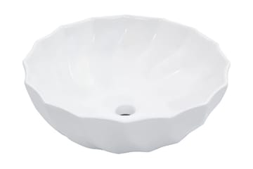 Vask 46x17 cm keramikk hvit - Hus & oppussing - Kjøkken & bad - Baderom - Servant og håndvask - Enkel vask