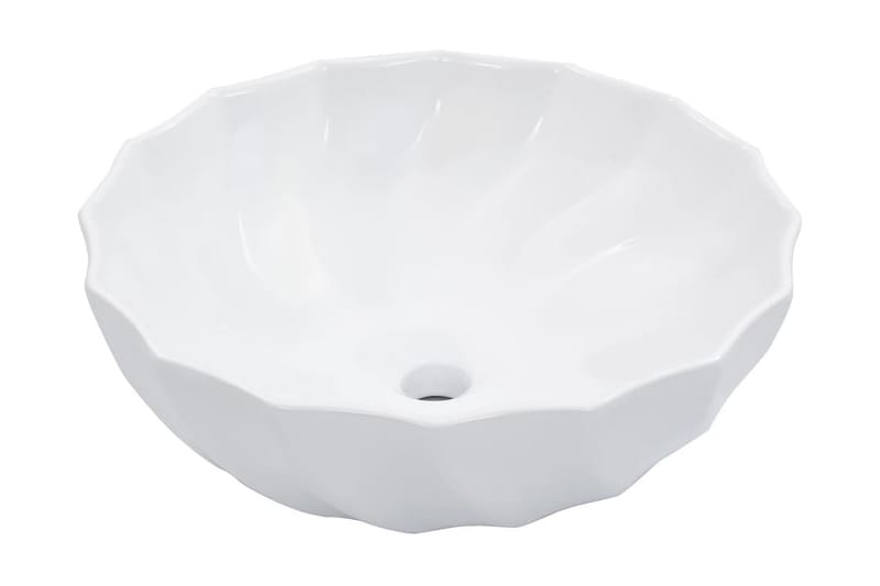 Vask 46x17 cm keramikk hvit - Hus & oppussing - Kjøkken & bad - Baderom - Servant og håndvask - Enkel vask