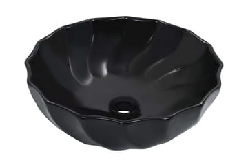 Vask 46x17 cm keramikk svart - Hus & oppussing - Kjøkken & bad - Baderom - Servant og håndvask - Enkel vask