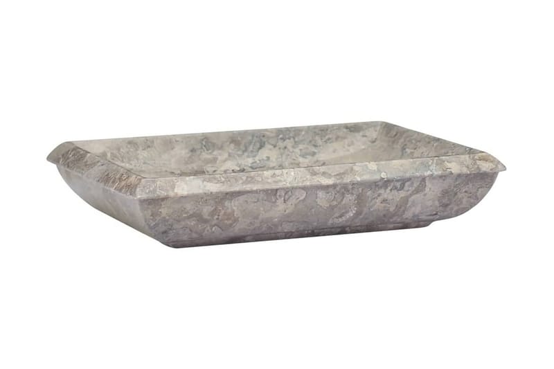 Vask 50x35x10 cm marmor grå - Grå - Hus & oppussing - Kjøkken & bad - Baderom - Servant og håndvask - Enkel vask