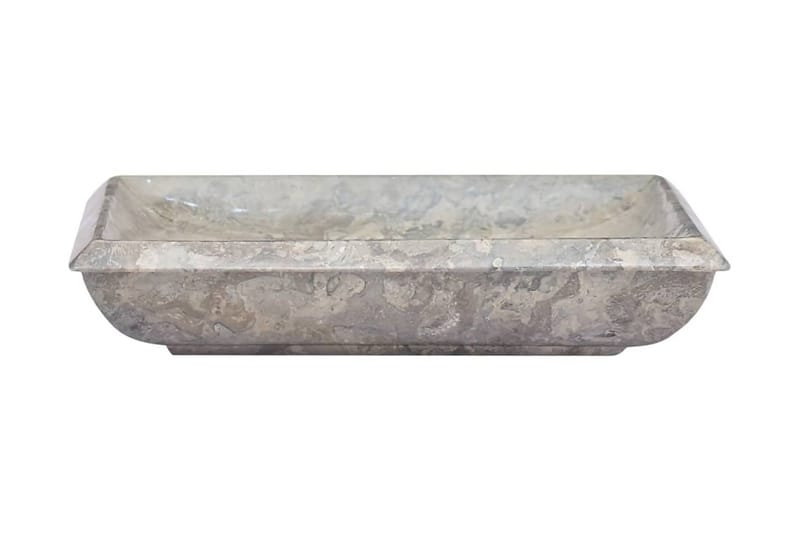 Vask 50x35x10 cm marmor grå - Grå - Hus & oppussing - Kjøkken & bad - Baderom - Servant og håndvask - Enkel vask
