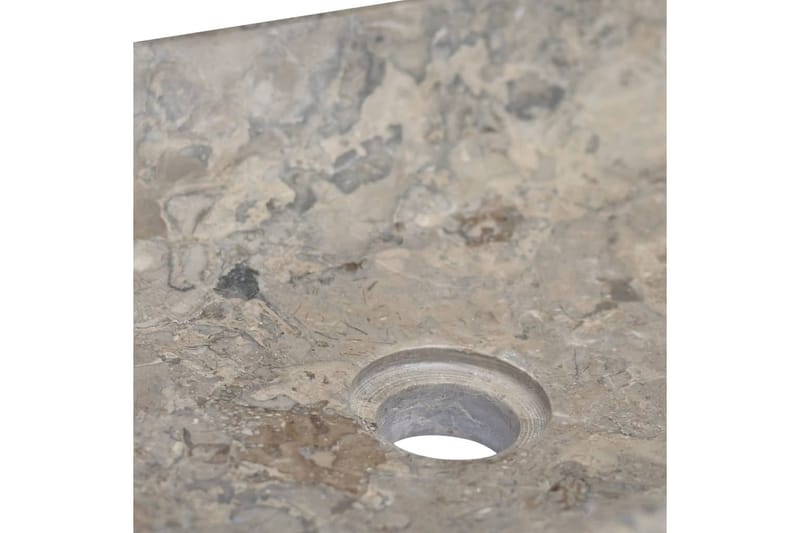Vask 50x35x10 cm marmor grå - Grå - Hus & oppussing - Kjøkken & bad - Baderom - Servant og håndvask - Enkel vask