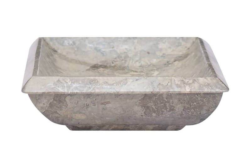 Vask 50x35x10 cm marmor grå - Grå - Enkel vask