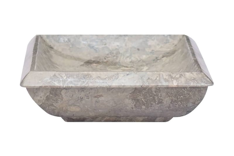 Vask 50x35x10 cm marmor grå - Grå - Hus & oppussing - Kjøkken & bad - Baderom - Servant og håndvask - Enkel vask