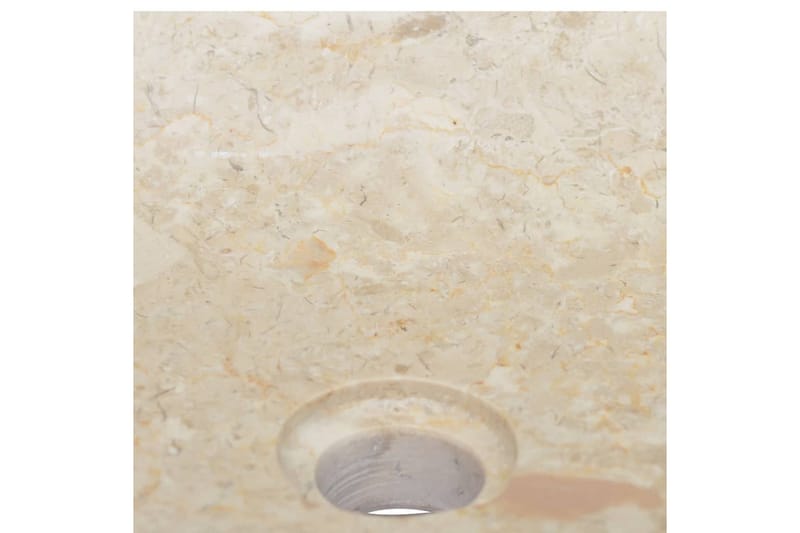 Vask 50x35x10 cm marmor kremhvit - Krem - Hus & oppussing - Kjøkken & bad - Baderom - Servant og håndvask - Enkel vask