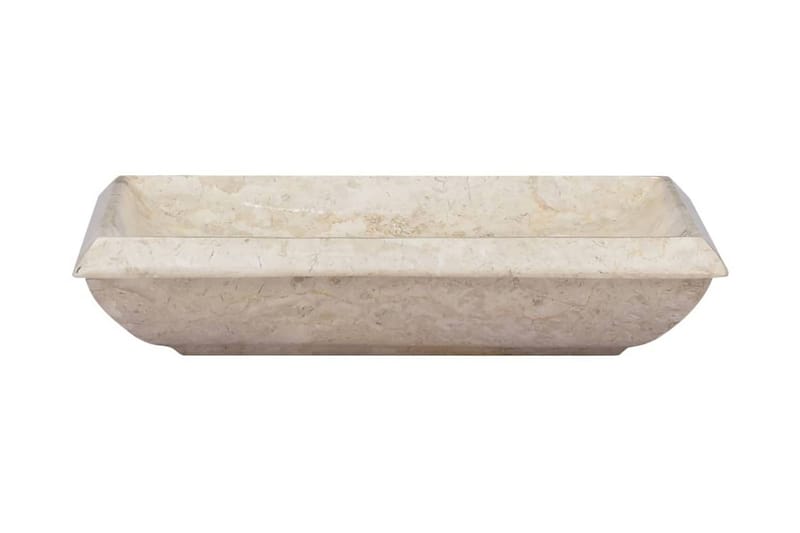 Vask 50x35x10 cm marmor kremhvit - Krem - Enkel vask
