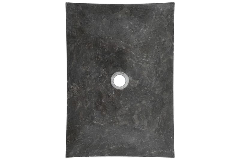 Vask 50x35x12 cm marmor svart - Enkel vask