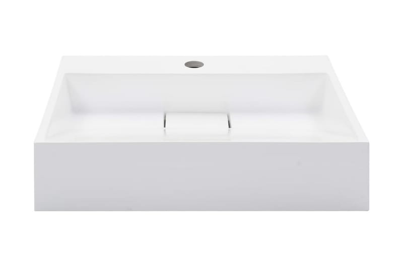 Vask 50x38x13 cm mineralstøpt/marmorstøpt hvit - Hus & oppussing - Kjøkken & bad - Baderom - Servant og håndvask - Enkel vask