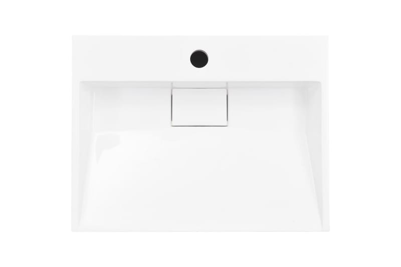 Vask 50x38x13 cm mineralstøpt/marmorstøpt hvit - Hus & oppussing - Kjøkken & bad - Baderom - Servant og håndvask - Enkel vask