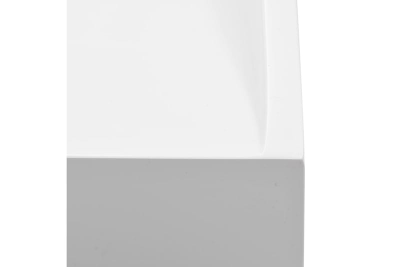Vask 50x38x13 cm mineralstøpt/marmorstøpt hvit - Hus & oppussing - Kjøkken & bad - Baderom - Servant og håndvask - Enkel vask