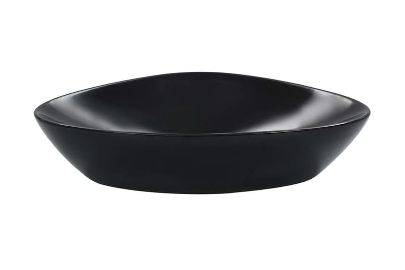 Vask 58,5x39x14 cm keramikk svart - Enkel vask