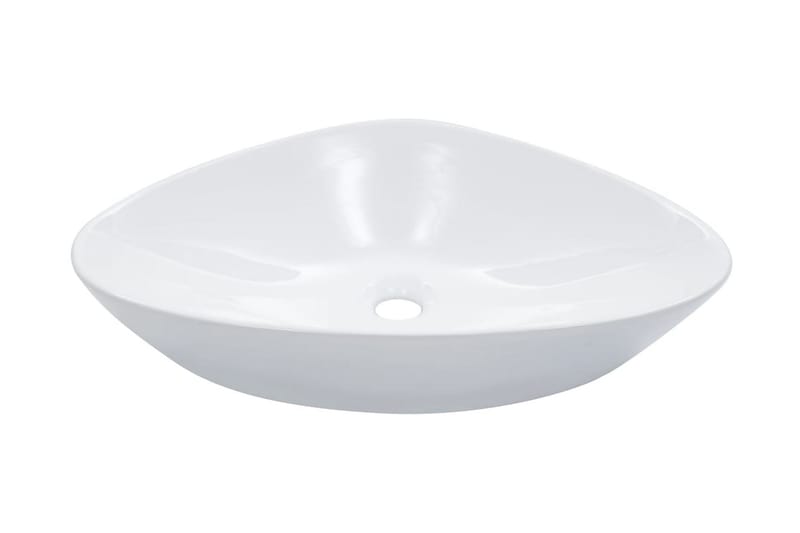 Vask 58,5x39x14 cm keramisk hvit - Hus & oppussing - Kjøkken & bad - Baderom - Servant og håndvask - Enkel vask