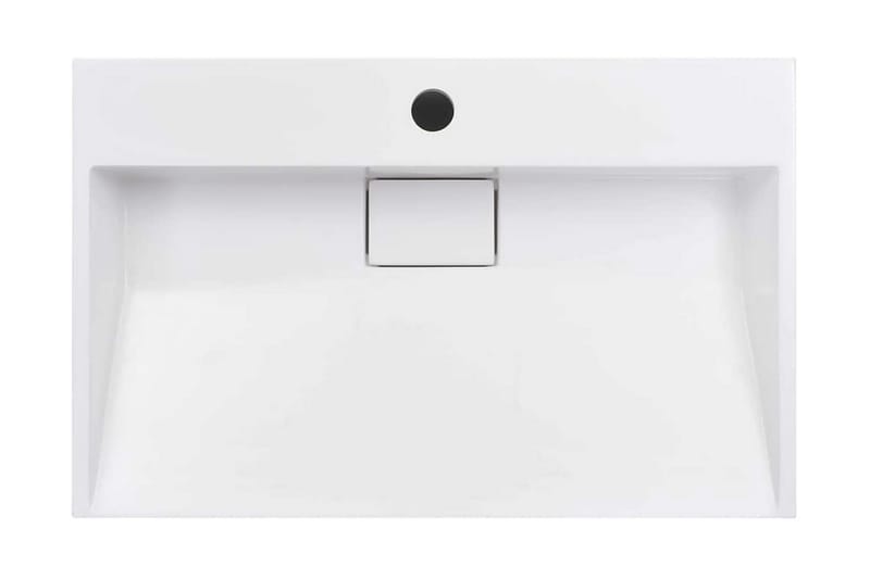 Vask 60x38x11 cm mineralstøpt/marmorstøpt hvit - Hus & oppussing - Kjøkken & bad - Baderom - Servant og håndvask - Enkel vask