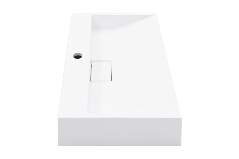 Vask 60x38x11 cm mineralstøpt/marmorstøpt hvit - Hus & oppussing - Kjøkken & bad - Baderom - Servant og håndvask - Enkel vask