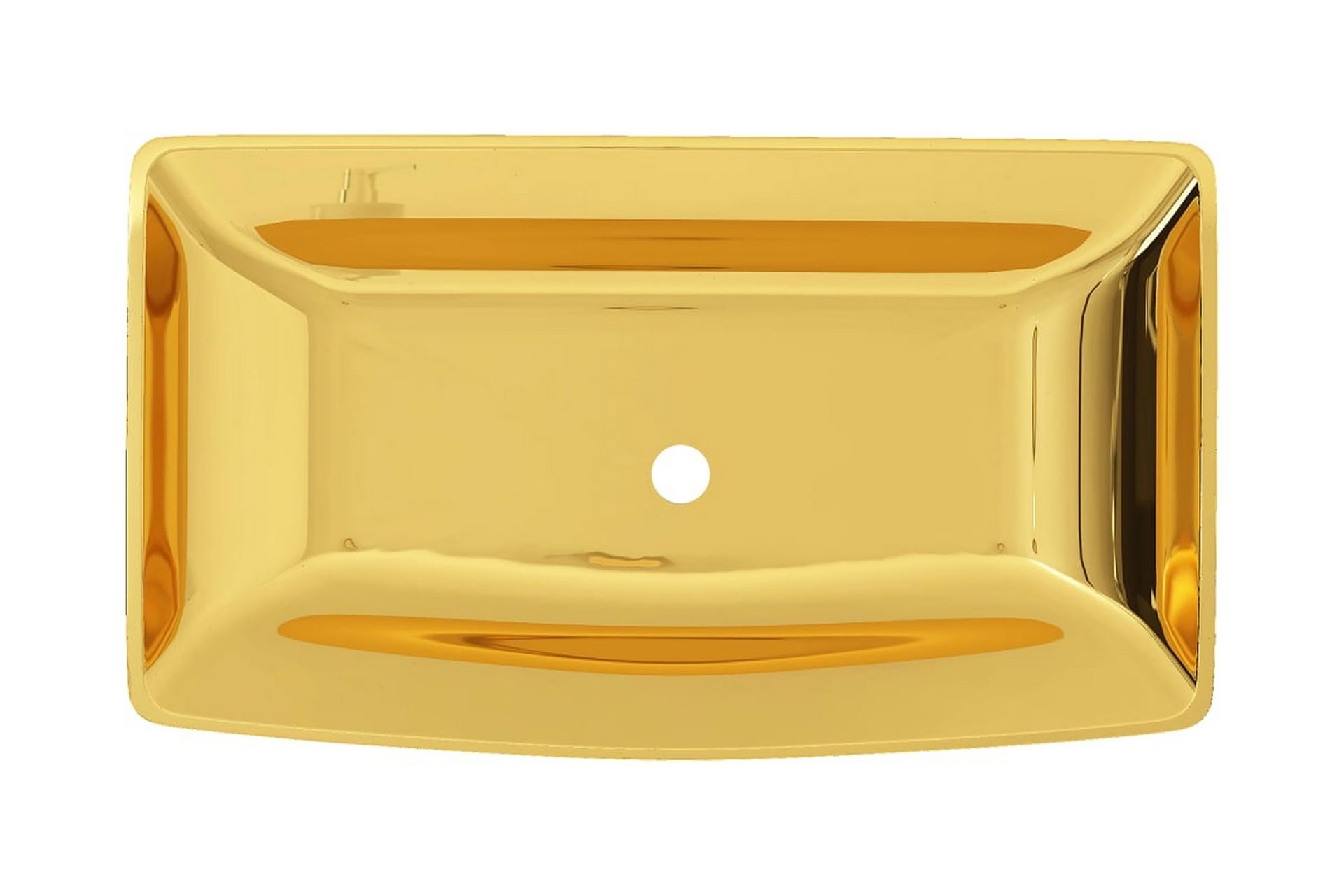Vask 71x38x13,5 cm keramikk gull - Hus & oppussing - Kjøkken & bad - Baderom - Servant og håndvask - Enkel vask