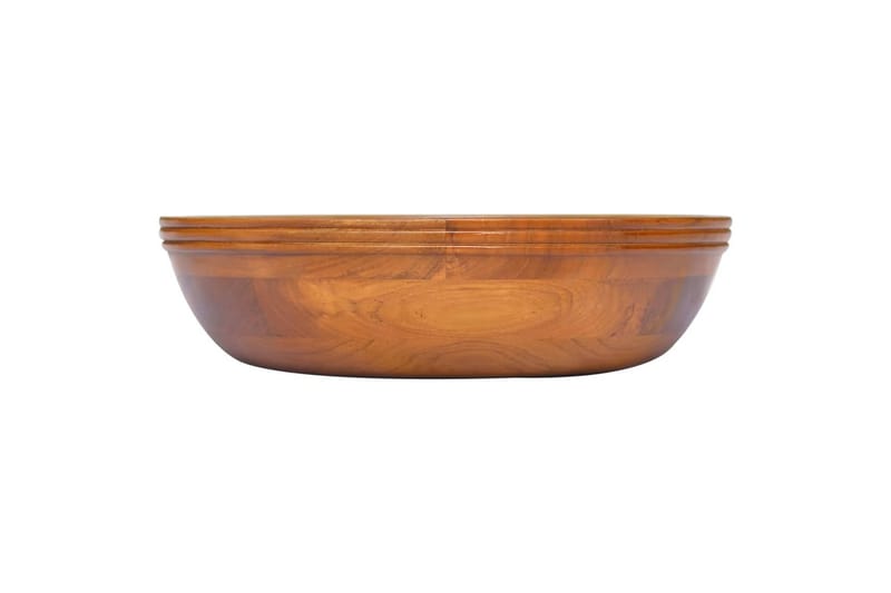 Vask heltre teak Î¦40x10 cm - Brun - Hus & oppussing - Kjøkken & bad - Baderom - Servant og håndvask - Enkel vask
