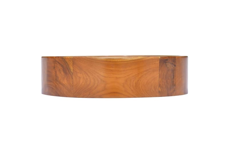 Vask heltre teak Î¦40x10 cm - Brun - Hus & oppussing - Kjøkken & bad - Baderom - Servant og håndvask - Enkel vask