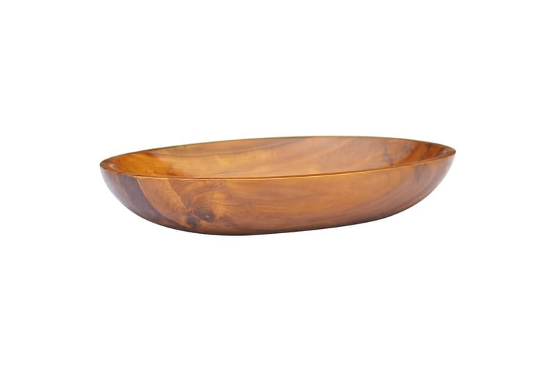 Vask heltre teak 60x40x10 cm - Brun - Hus & oppussing - Kjøkken & bad - Baderom - Servant og håndvask - Enkel vask
