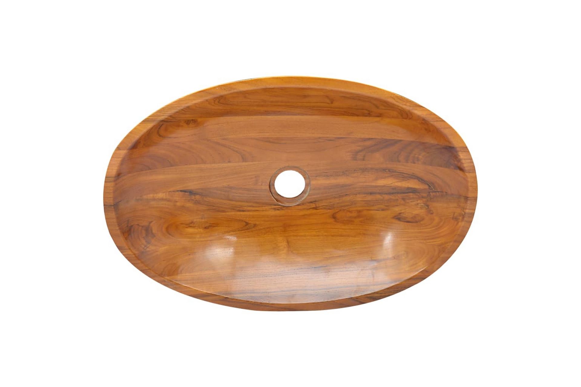 Vask heltre teak 60x40x10 cm - Brun - Hus & oppussing - Kjøkken & bad - Baderom - Servant og håndvask - Enkel vask