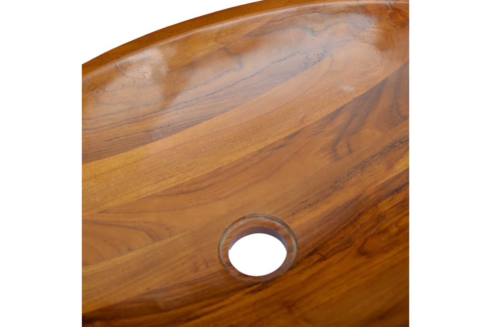 Vask heltre teak 60x40x10 cm - Brun - Hus & oppussing - Kjøkken & bad - Baderom - Servant og håndvask - Enkel vask