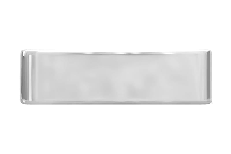 Vask med kranhull 48x37x13,5 cm keramikk sølv - Hus & oppussing - Kjøkken & bad - Baderom - Servant og håndvask - Enkel vask