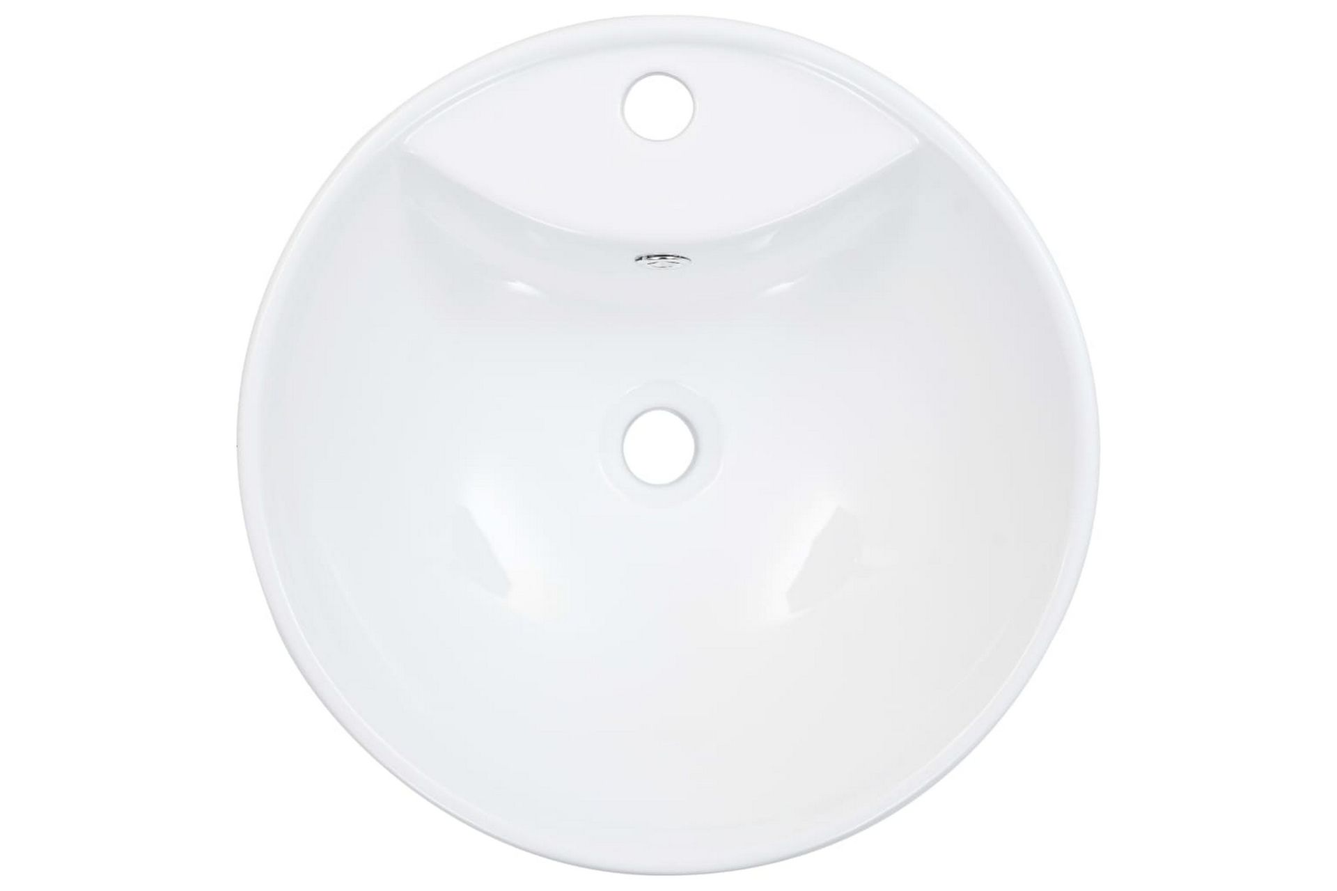 Vask med overløpsfunksjon 46,5x18 cm keramikk hvit - Hus & oppussing - Kjøkken & bad - Baderom - Servant og håndvask - Enkel vask