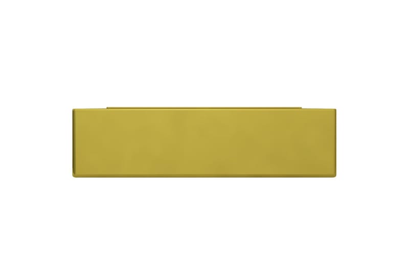 Vask med overløpsfunksjon 60x46x16 cm keramisk gull - Hus & oppussing - Kjøkken & bad - Baderom - Servant og håndvask - Enkel vask