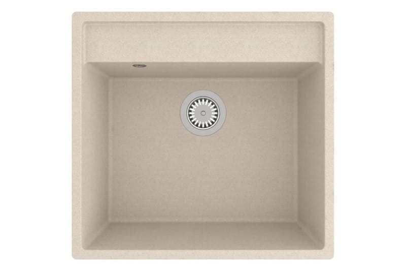 Vask med overløpshull beige granitt - Beige - Hus & oppussing - Kjøkken & bad - Baderom - Servant og håndvask - Enkel vask
