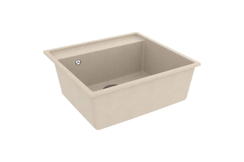 Vask med overløpshull beige granitt - Beige - Hus & oppussing - Kjøkken & bad - Baderom - Servant og håndvask - Enkel vask