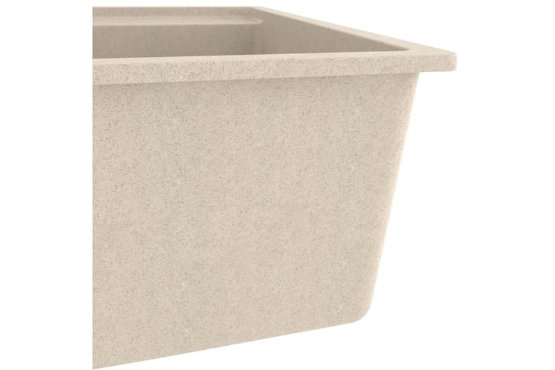 Vask med overløpshull beige granitt - Beige - Hus & oppussing - Kjøkken & bad - Baderom - Servant og håndvask - Enkel vask
